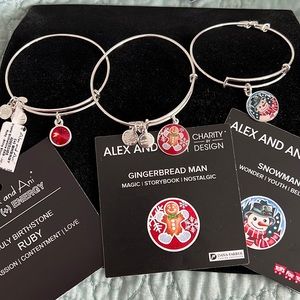 NWT and NWOT Alex and Ani Christmas 🤶 Bundle (3 pieces)